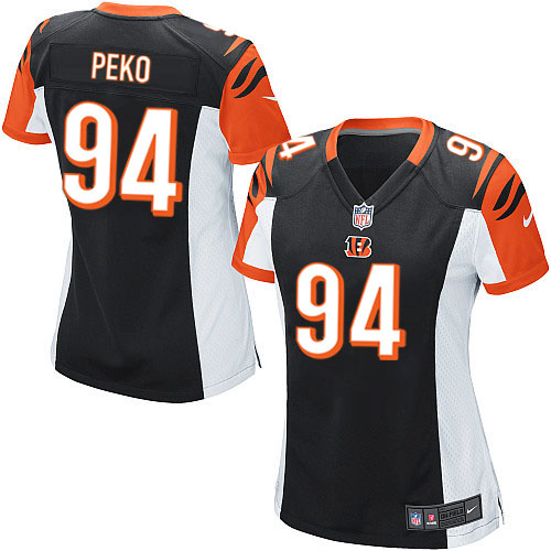 Women's Game Domata Peko Nike Jersey Black Home - #94 NFL Cincinnati Bengals